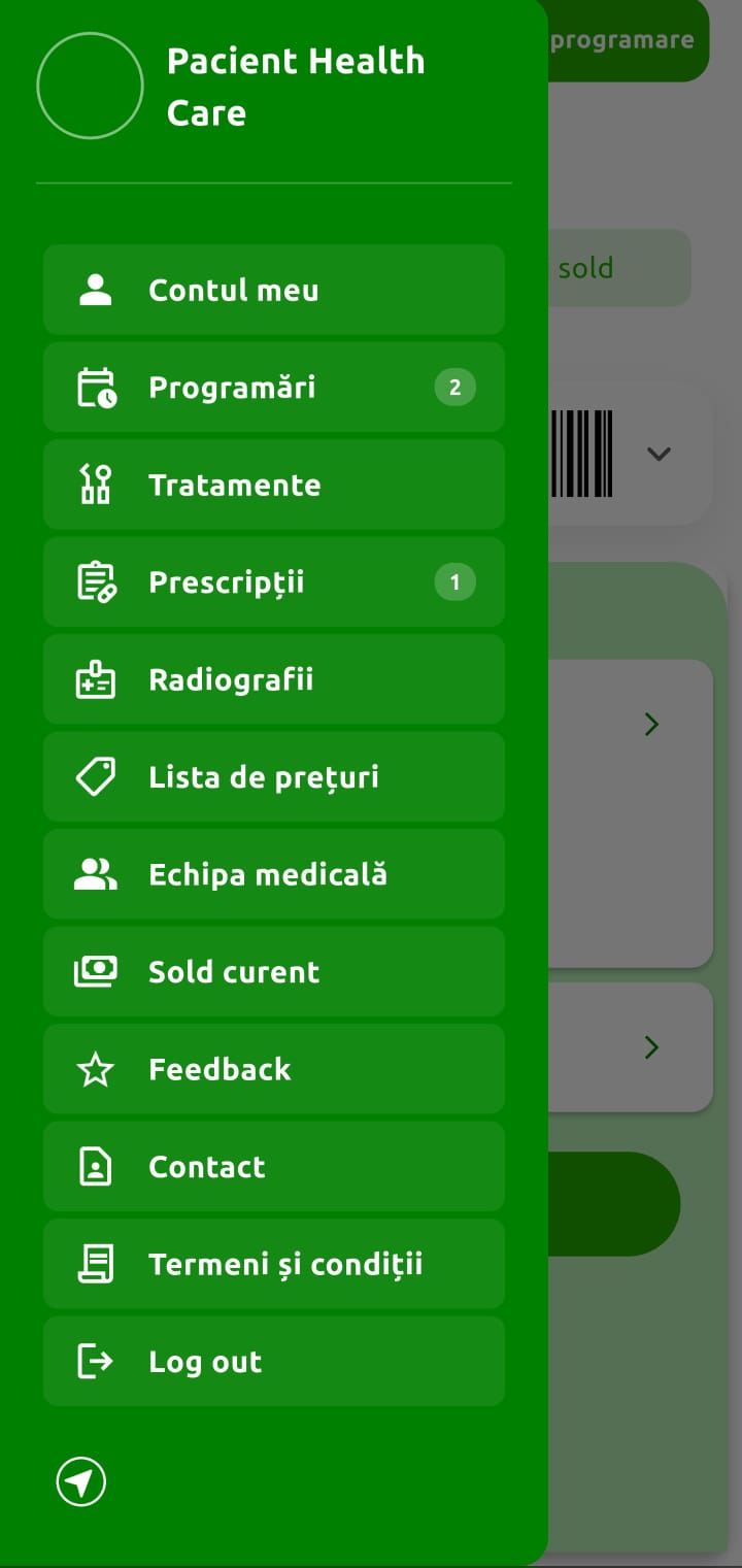 iStoma Patients – aplicația pentru pacienți - captura 1